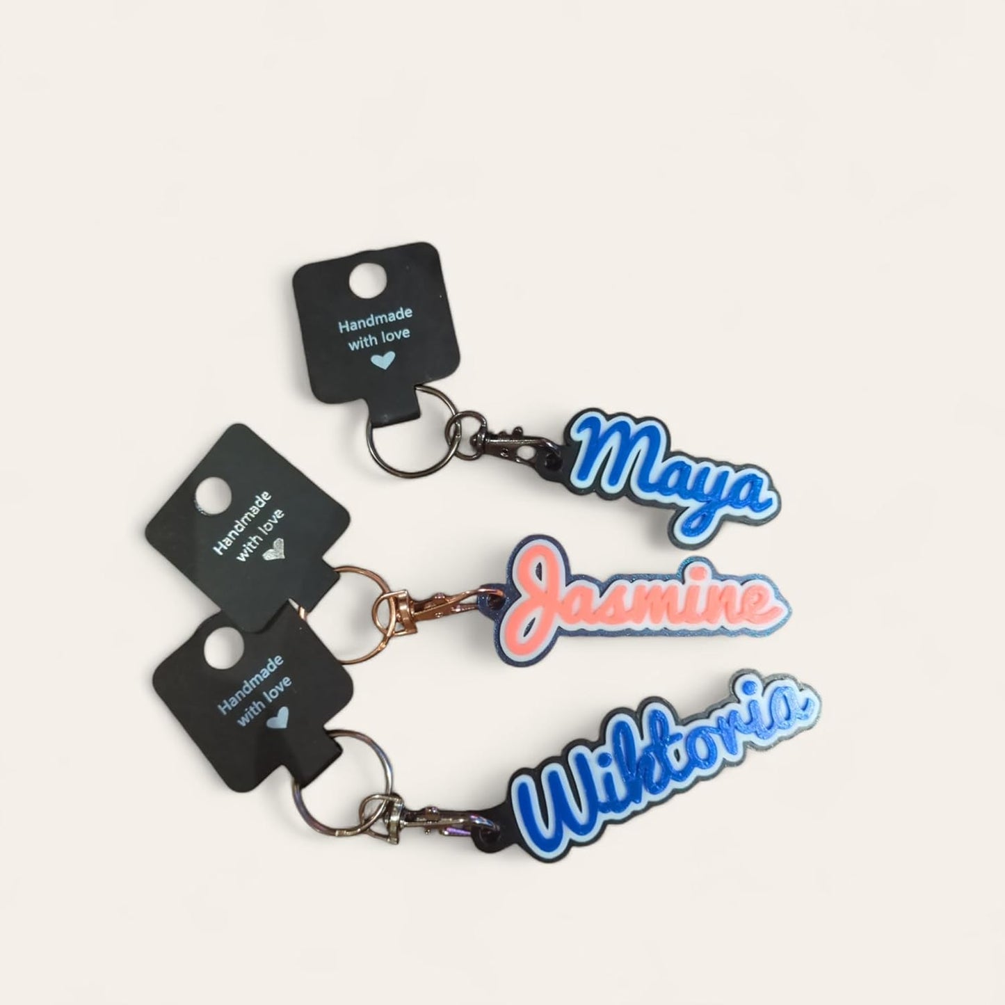 Personalised Keyring / Keychain - Dual Colour - V.2.0