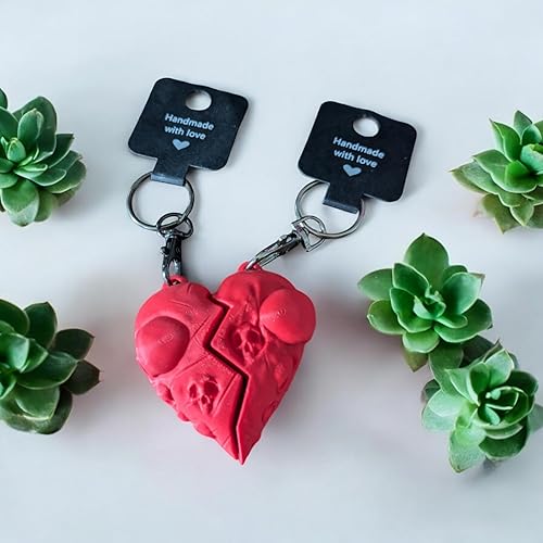 Gothic Broken Heart Keyring