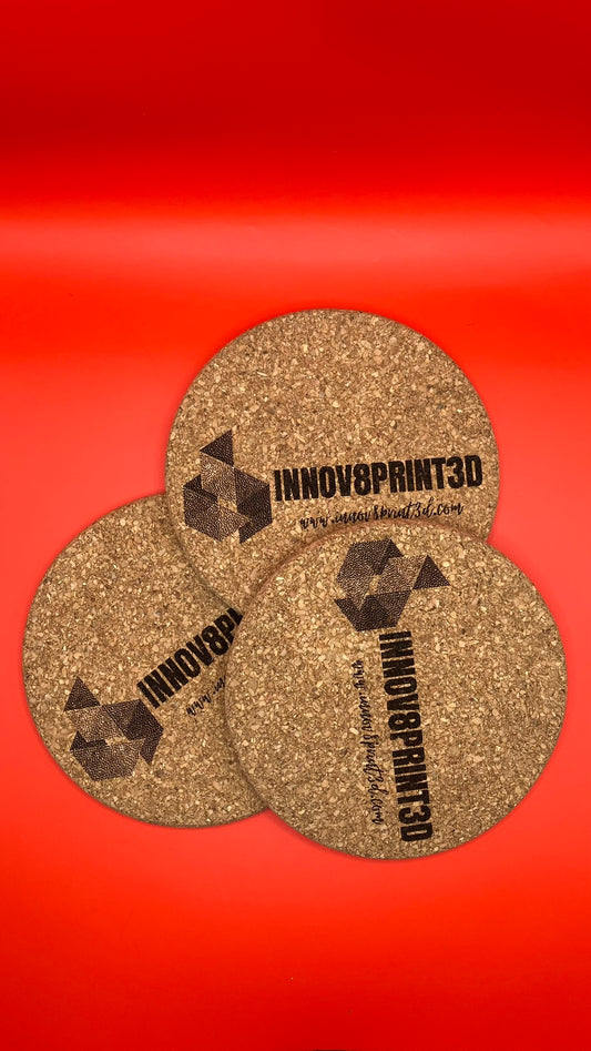 Personalised Cork Coaster - Engraved