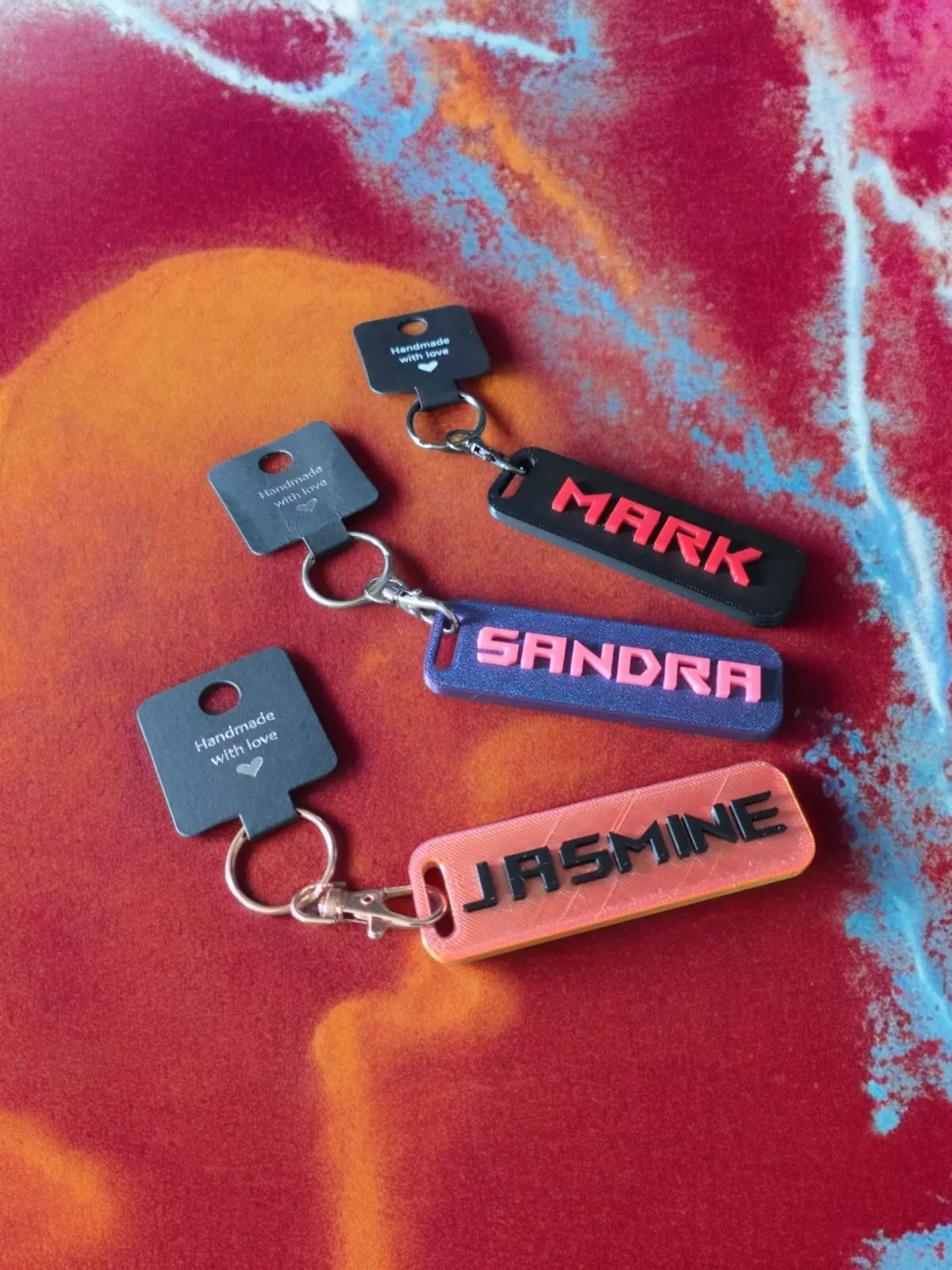 Personalised Keyring / Keychain - Dual Colour - V.1.0 - Innov8Print3D