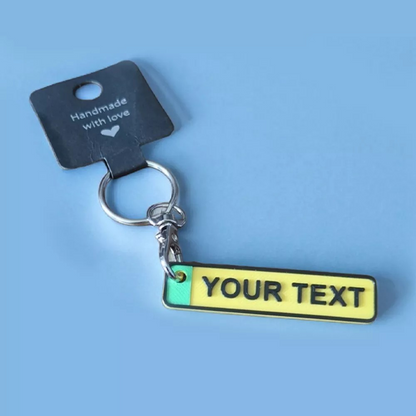 Personalised Car Number Registration Keyring - EV and Normal - Innov8Print3D